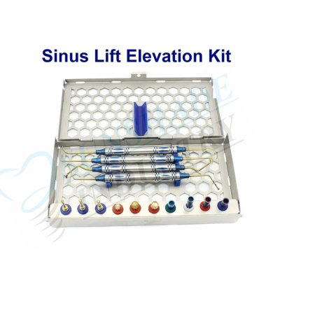 Dental Sinus Lift Implant Kit – 14 Pcs DASK Drills, Stoppers & Elevation Instruments Set